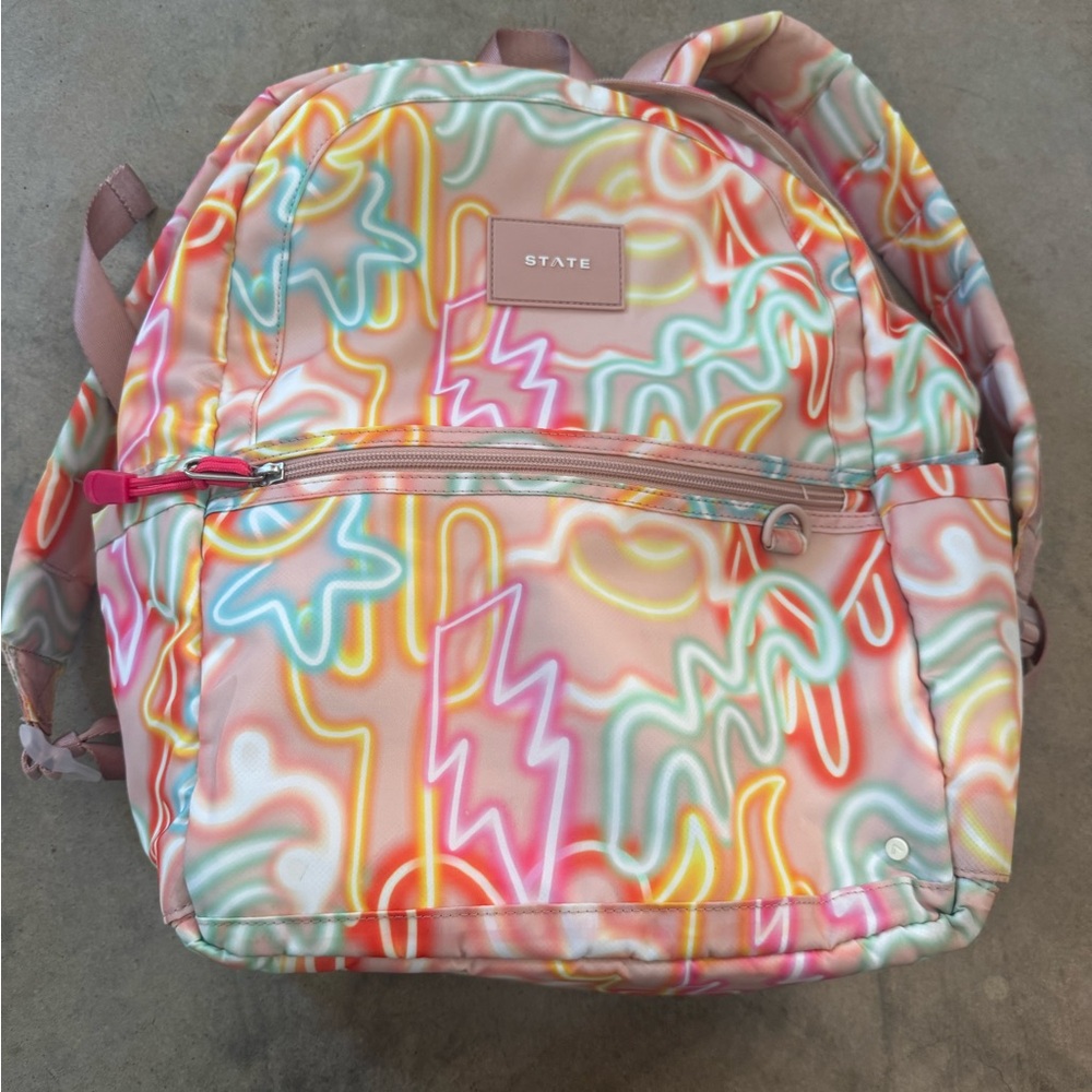 State Eco-Friendly Backpack with Earth Motif